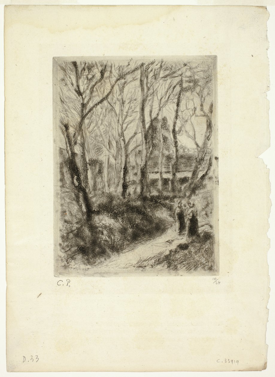 Caminho em Pontoise de Camille Pissarro