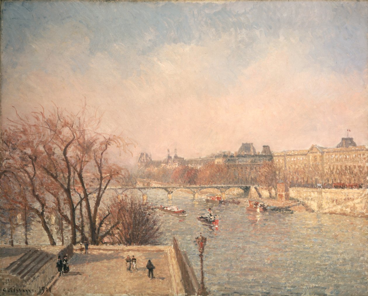 O Louvre: Manhã de Camille Pissarro