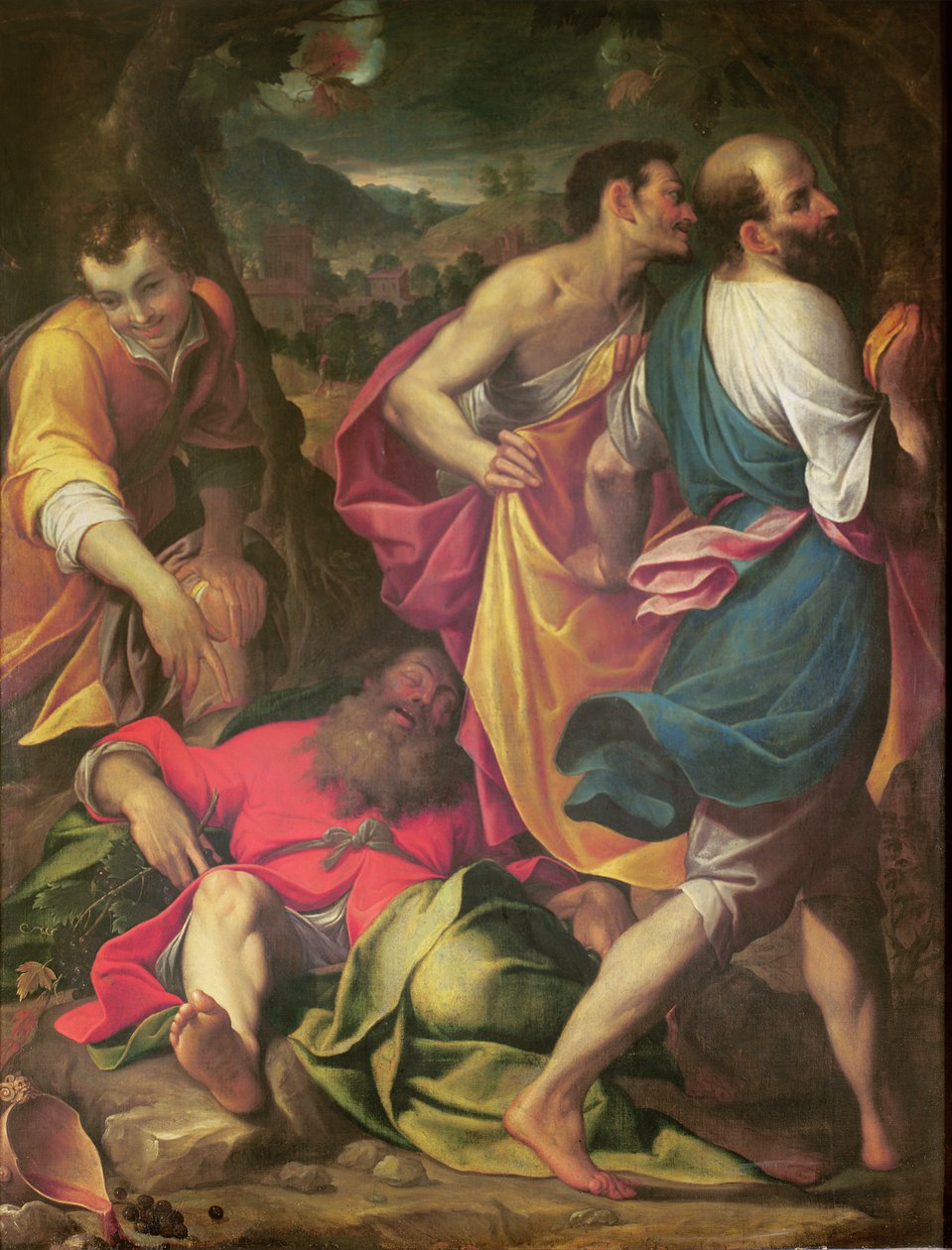 A embriaguez de Noé de Camillo Procaccini