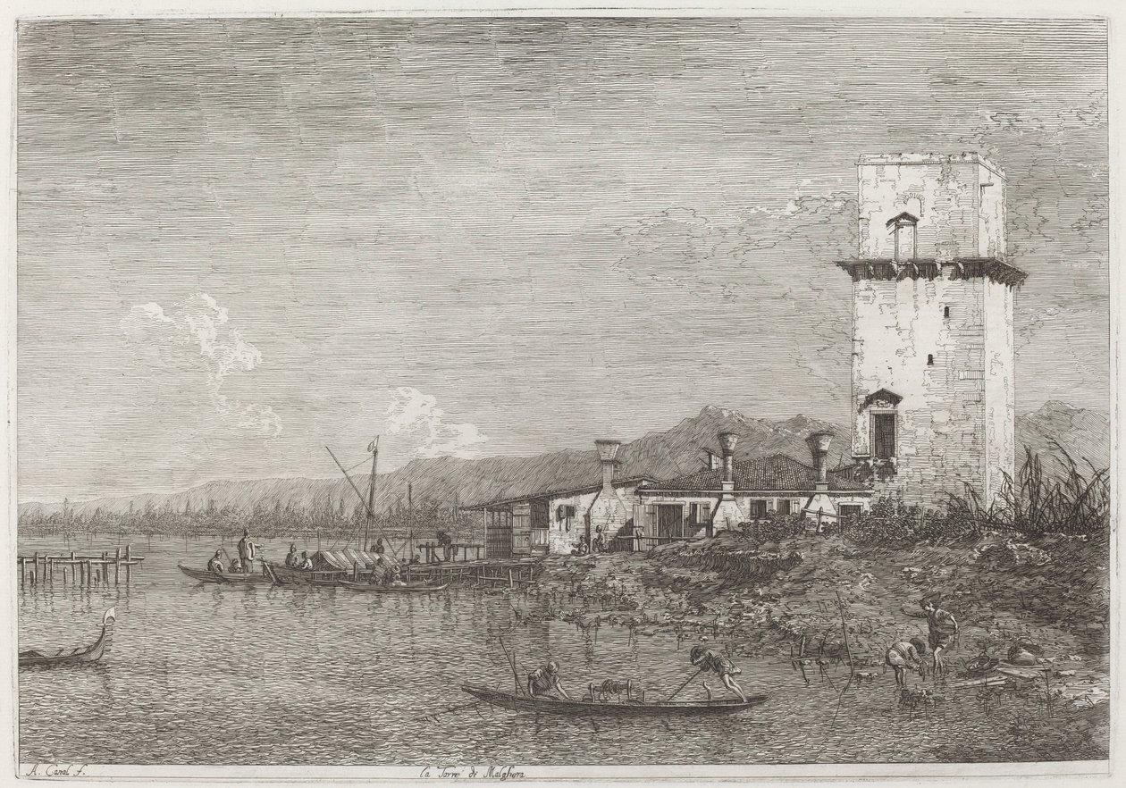 A Torre de Malghera de Canaletto