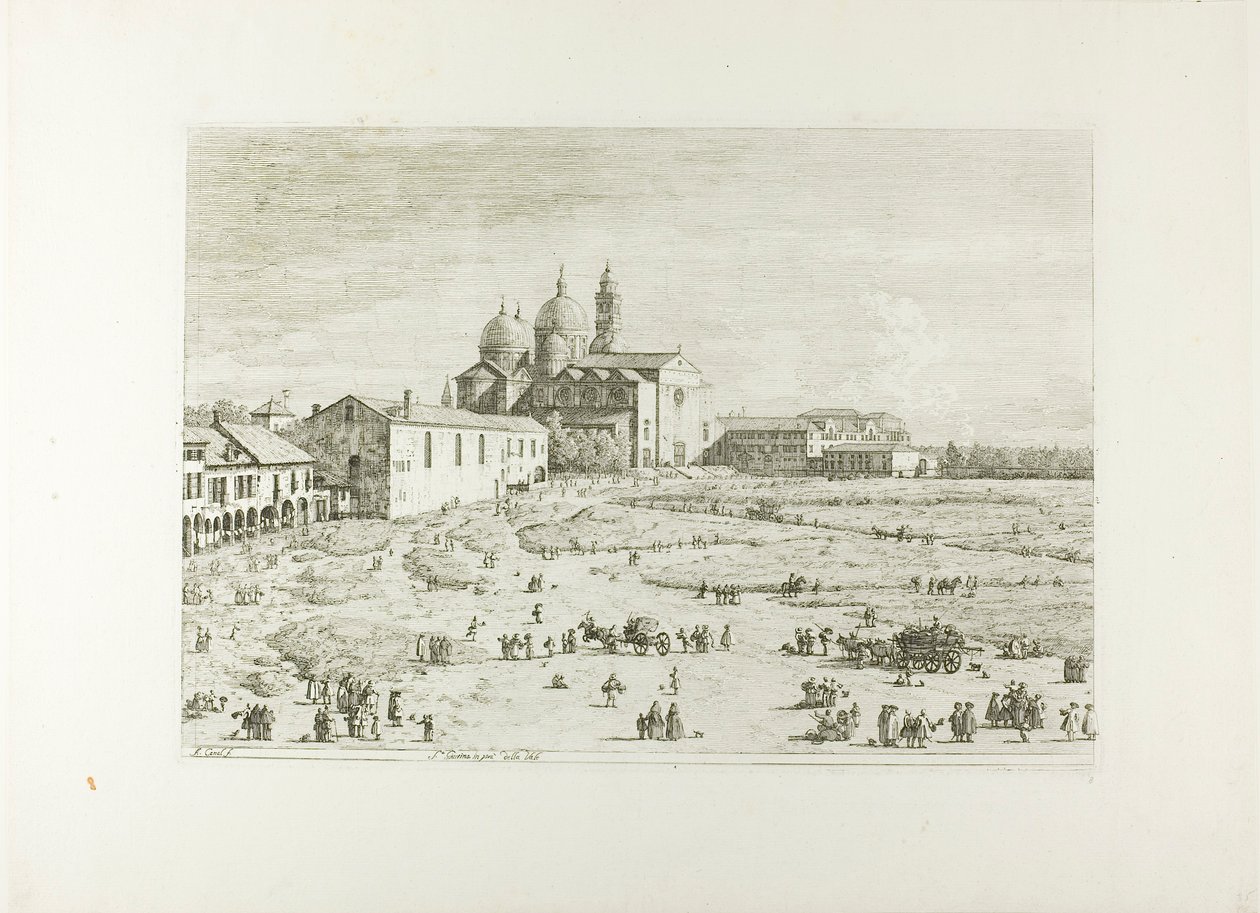 S. Giustina em prà della Vale, de Vedute de Canaletto