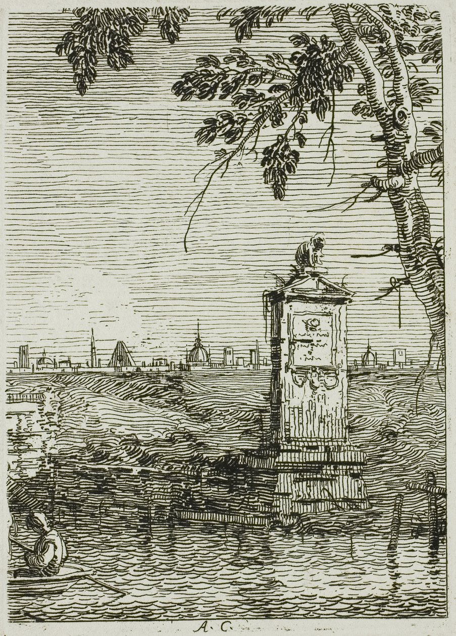 O Pequeno Monumento, de Vedute de Canaletto