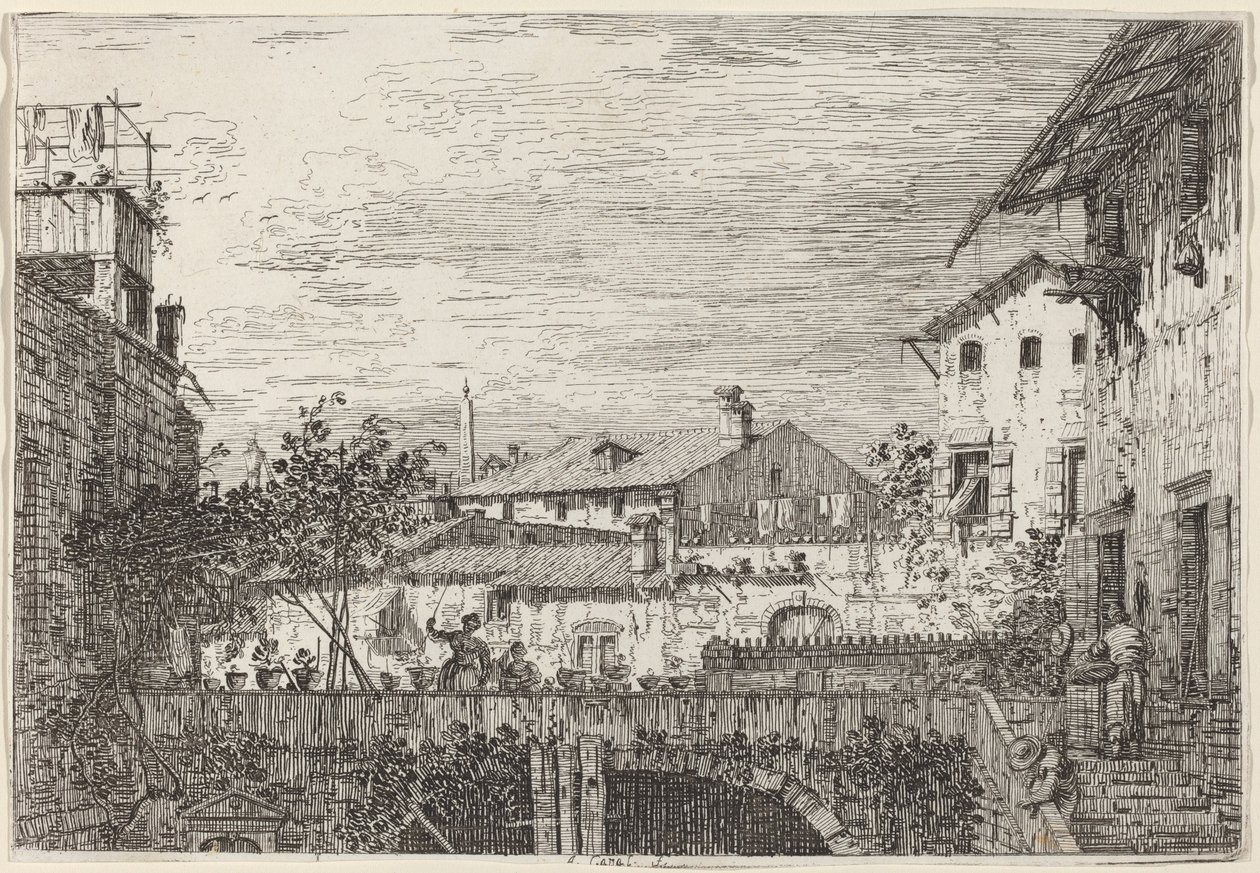 O Terraço, c. 17351746. de Canaletto