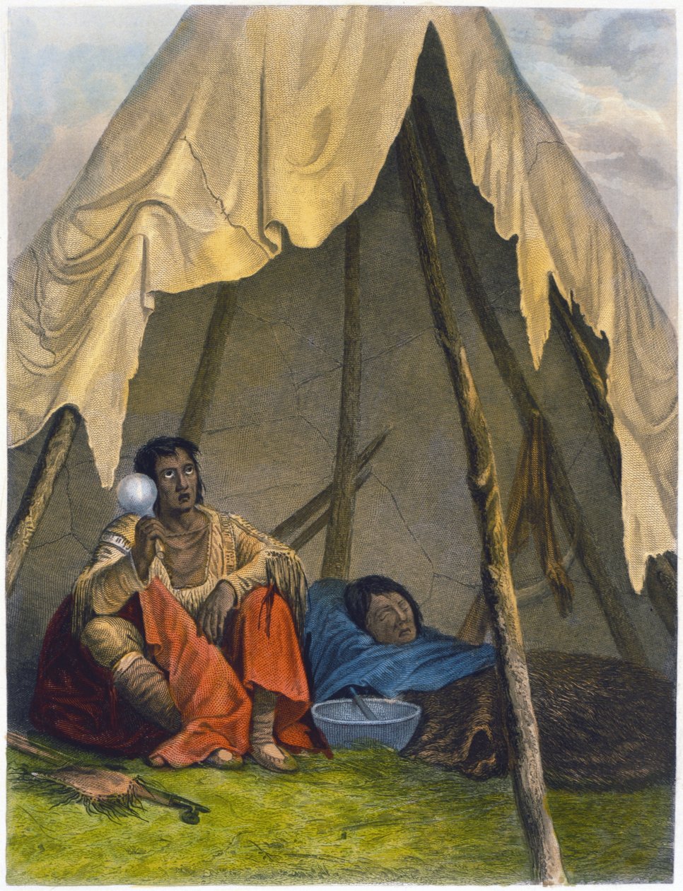 Homem de Medicina, 1853 de Captain Seth Eastman