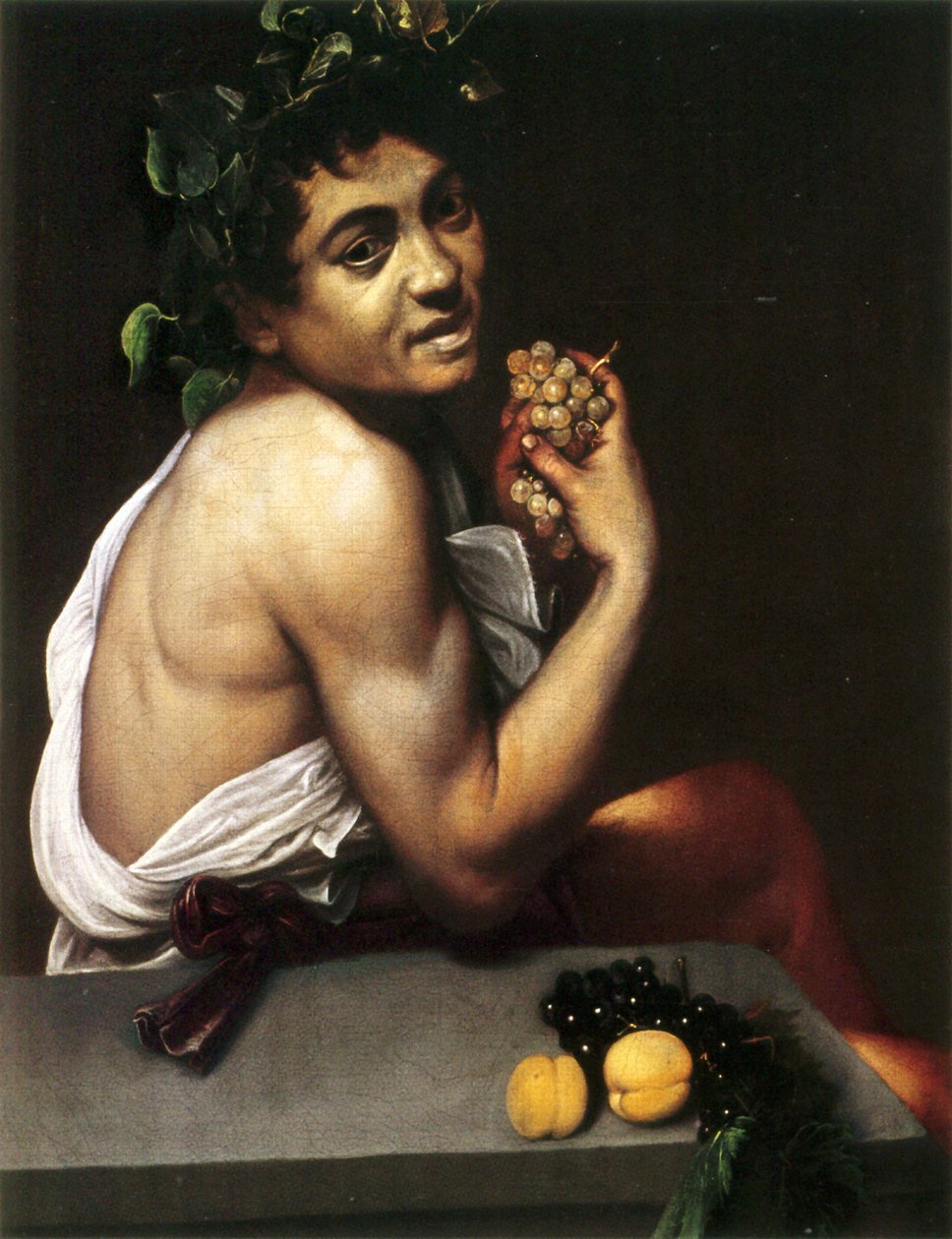 Autorretrato de Baco de Caravaggio