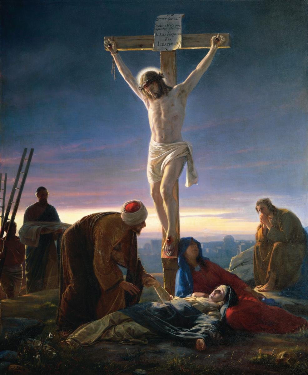 Cristo na cruz de Carl Heinrich Bloch