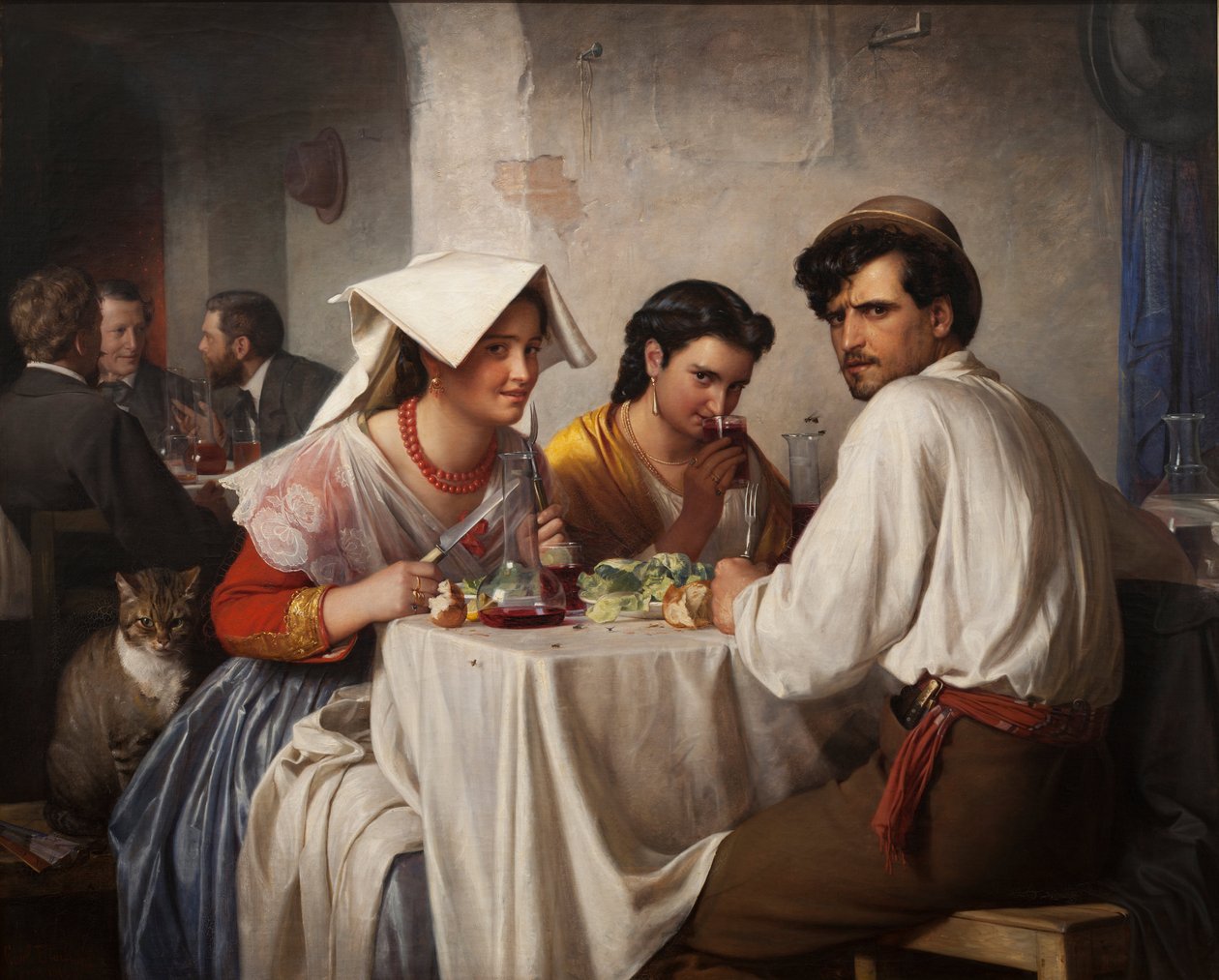 Em uma Osteria romana de Carl Heinrich Bloch