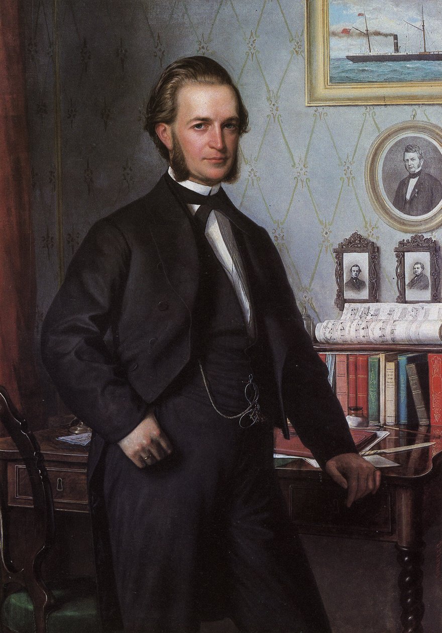 Retrato de Johan Hansen de Carl Heinrich Bloch