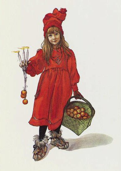 Brita como Iduna de Carl Larsson