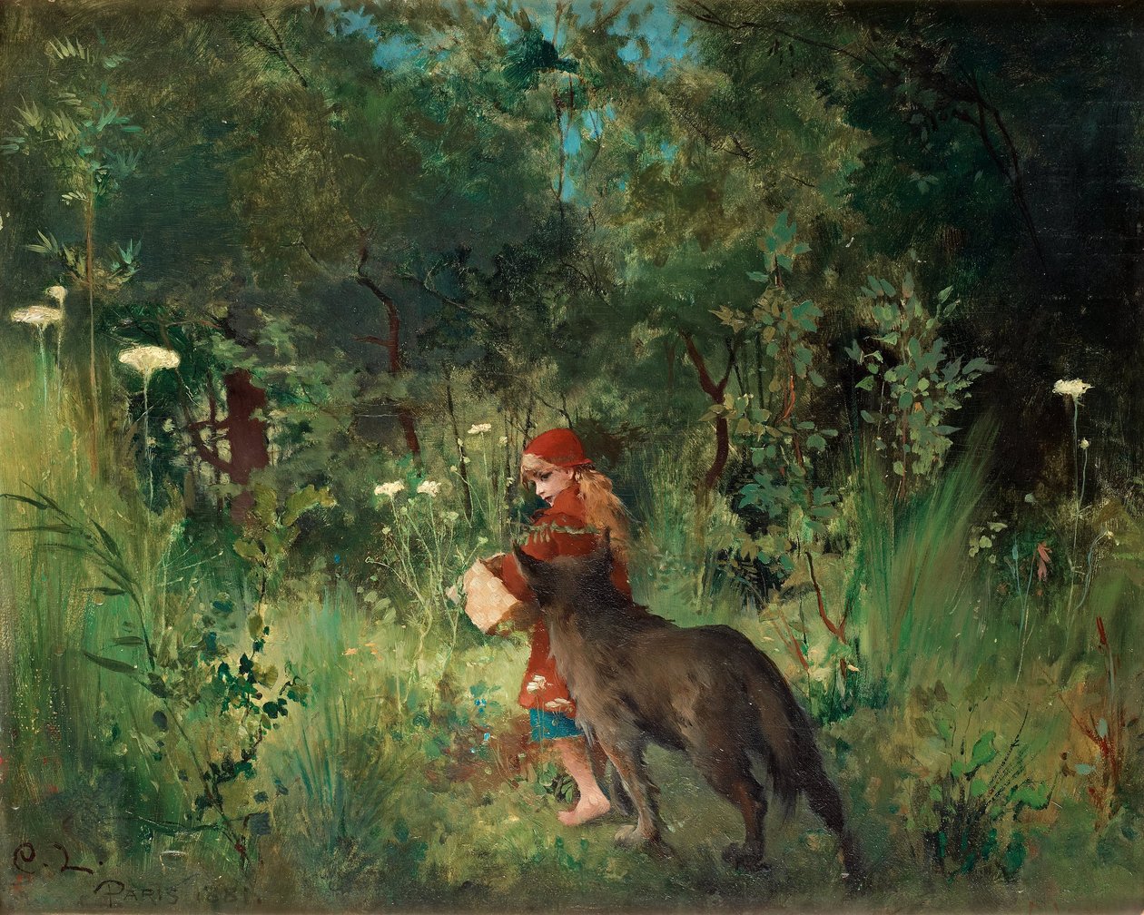 Chapeuzinho Vermelho de Carl Larsson