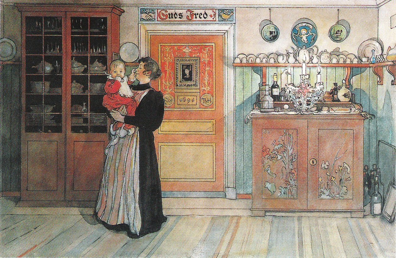 Entre o Natal e o Ano Novo de Carl Larsson