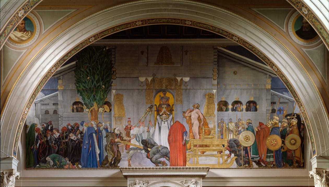 Midwinters Sacrifício de Carl Larsson