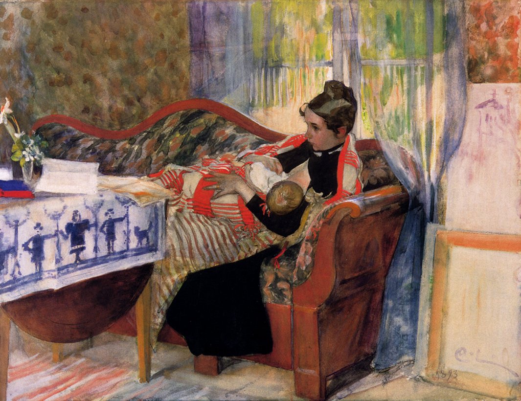 Pensamentos Maternos de Carl Larsson