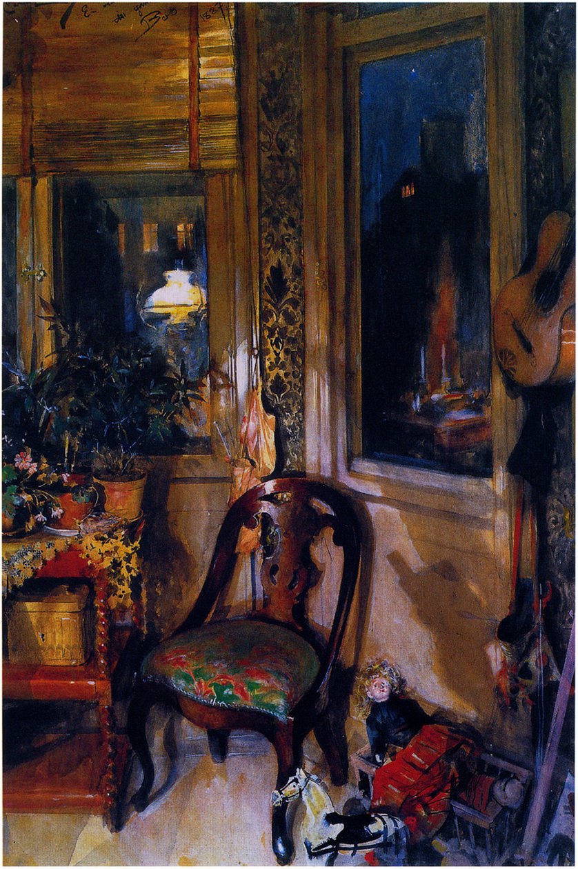 O canto dos brinquedos de Carl Larsson