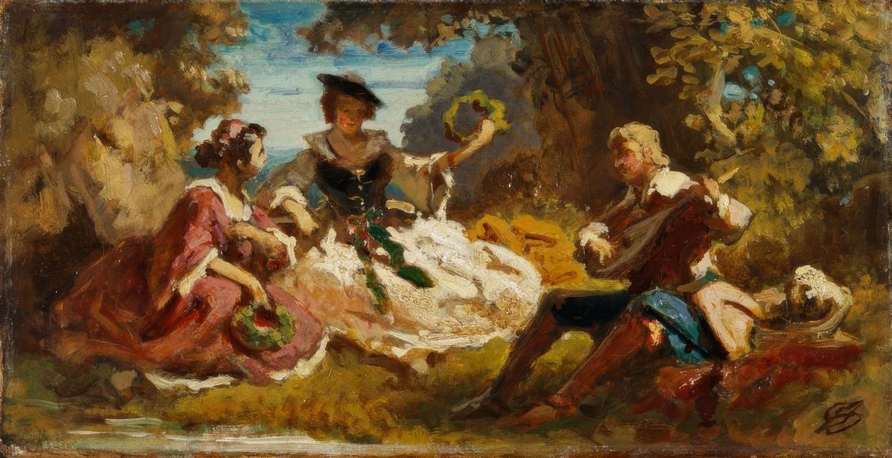 A recompensa do cantor de Carl Spitzweg