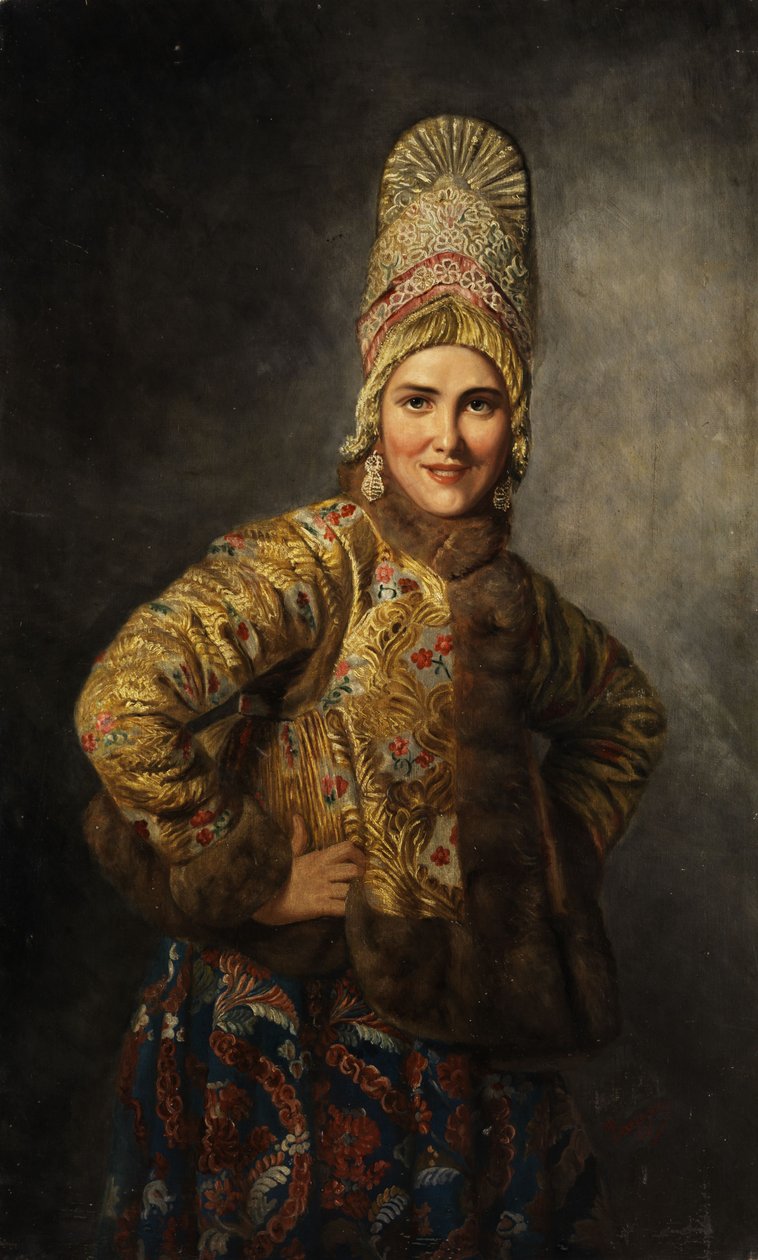 Noiva boyar russa de Karl Gottlieb Wenig