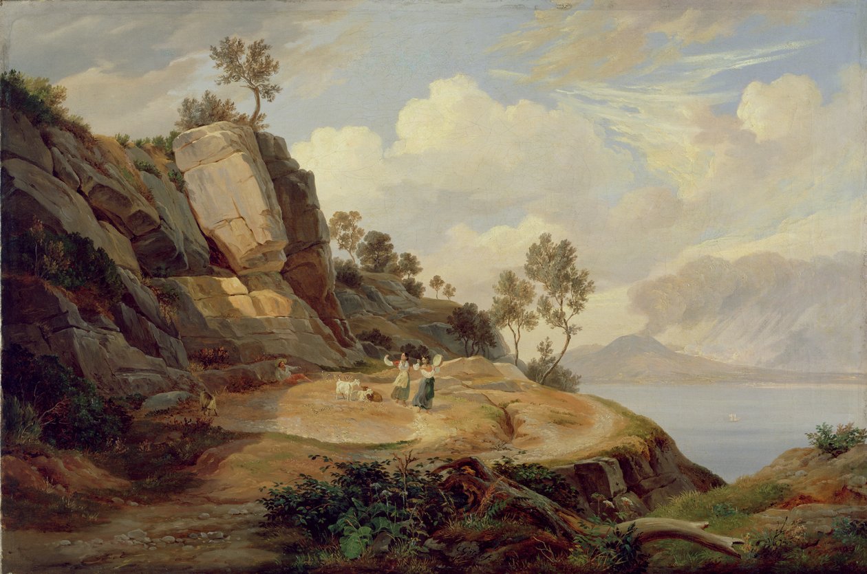 Paisagem na Itália de Carl Wilhelm Goetzloff