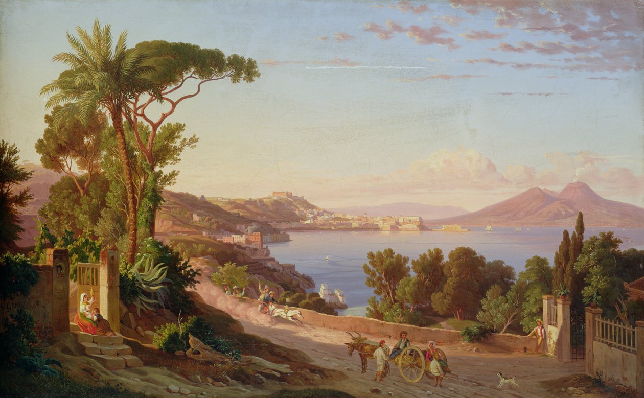 Vista de Nápoles de Carl Wilhelm Goetzloff