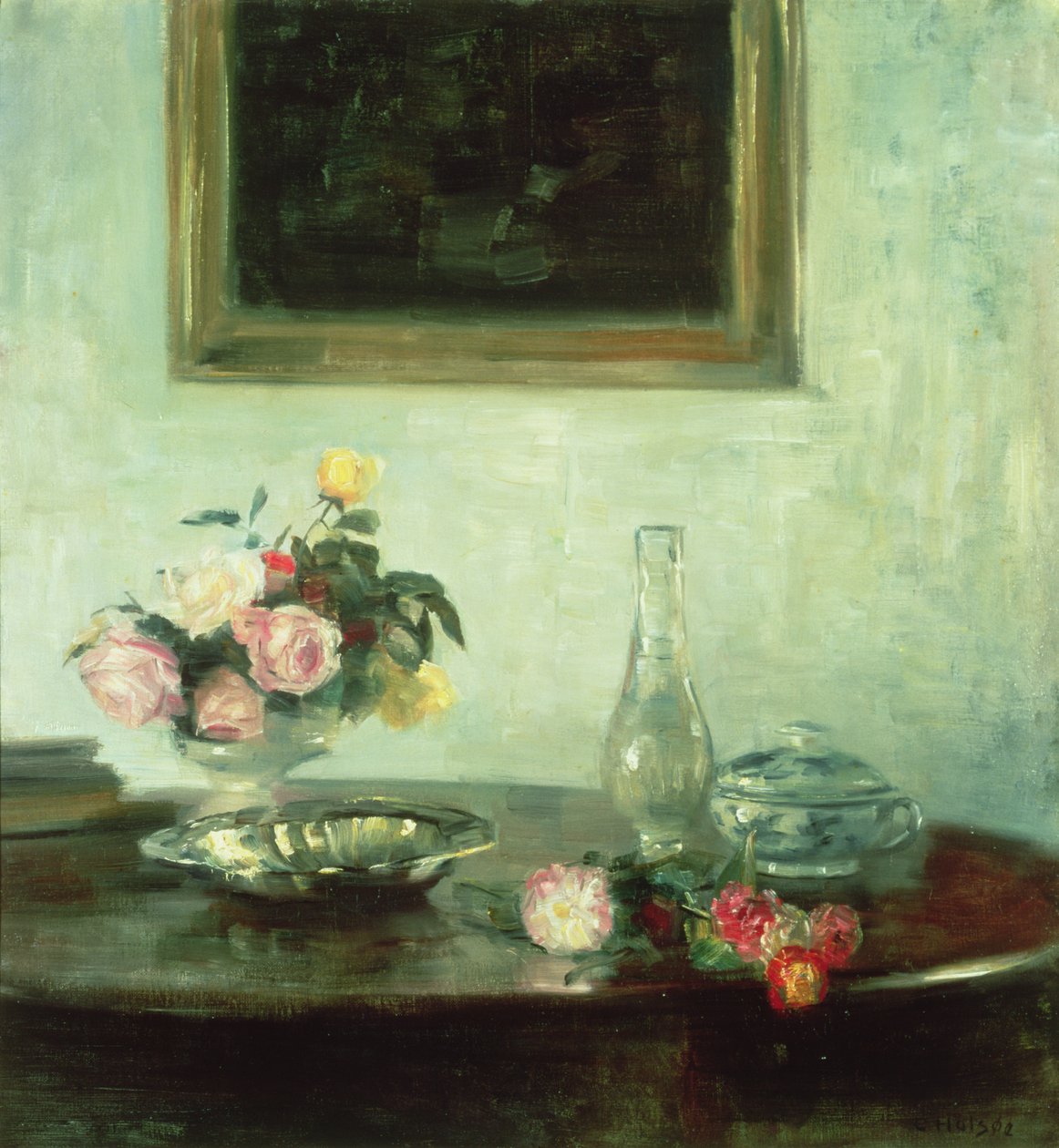 Ainda vida com rosas de Carl Holsoe