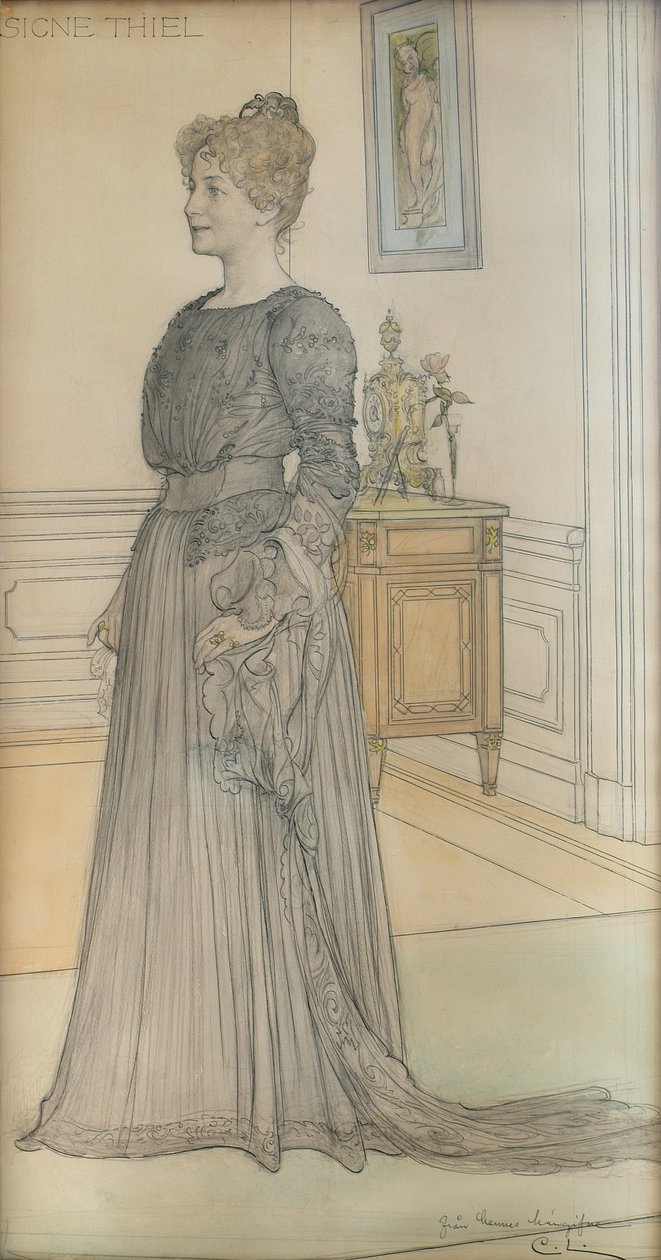 Retrato da Sra. Signe Thiel de Carl Larsson