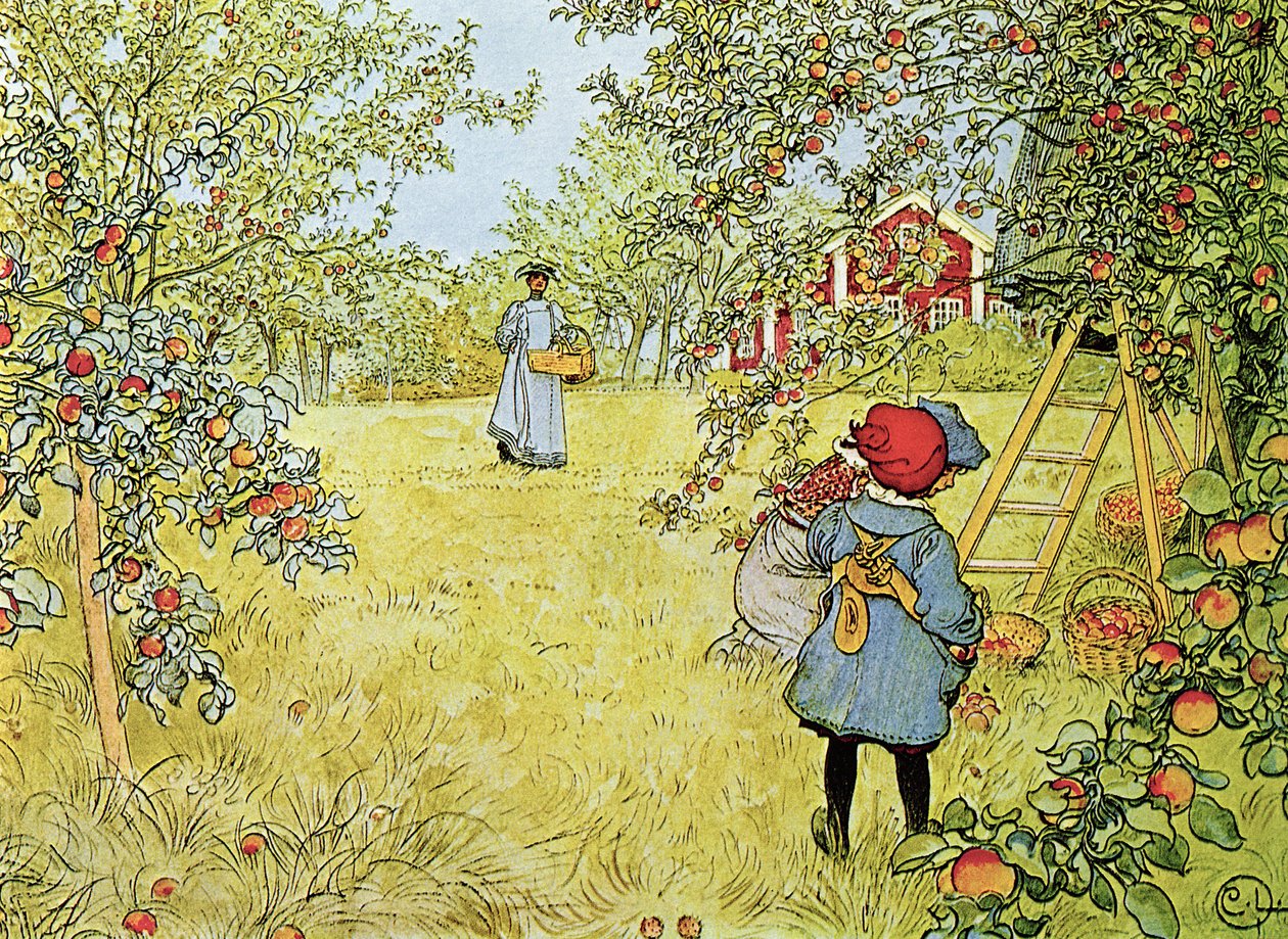 A colheita da maçã de Carl Larsson