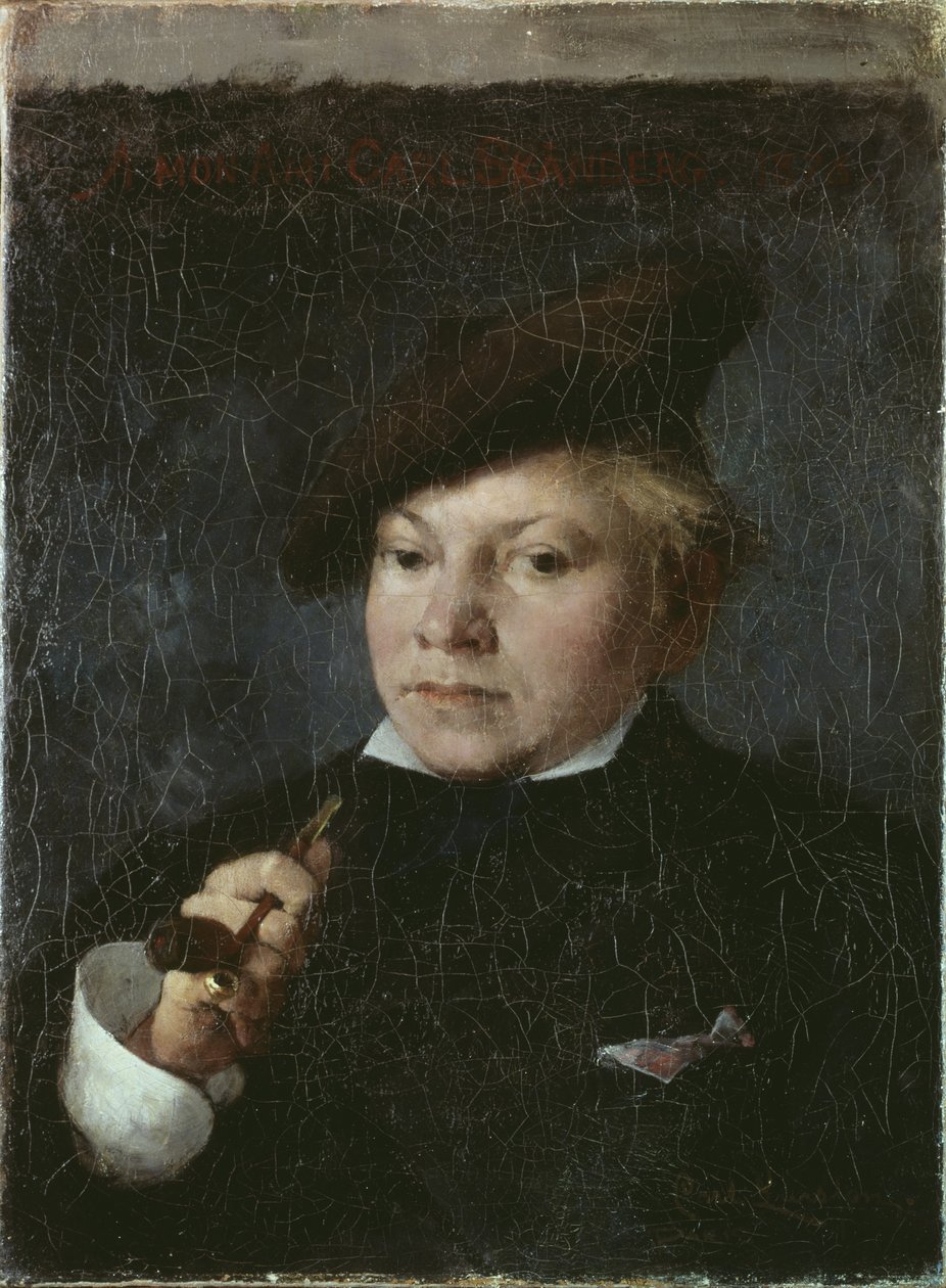 O artista Carl Skanberg, 1878 de Carl Larsson