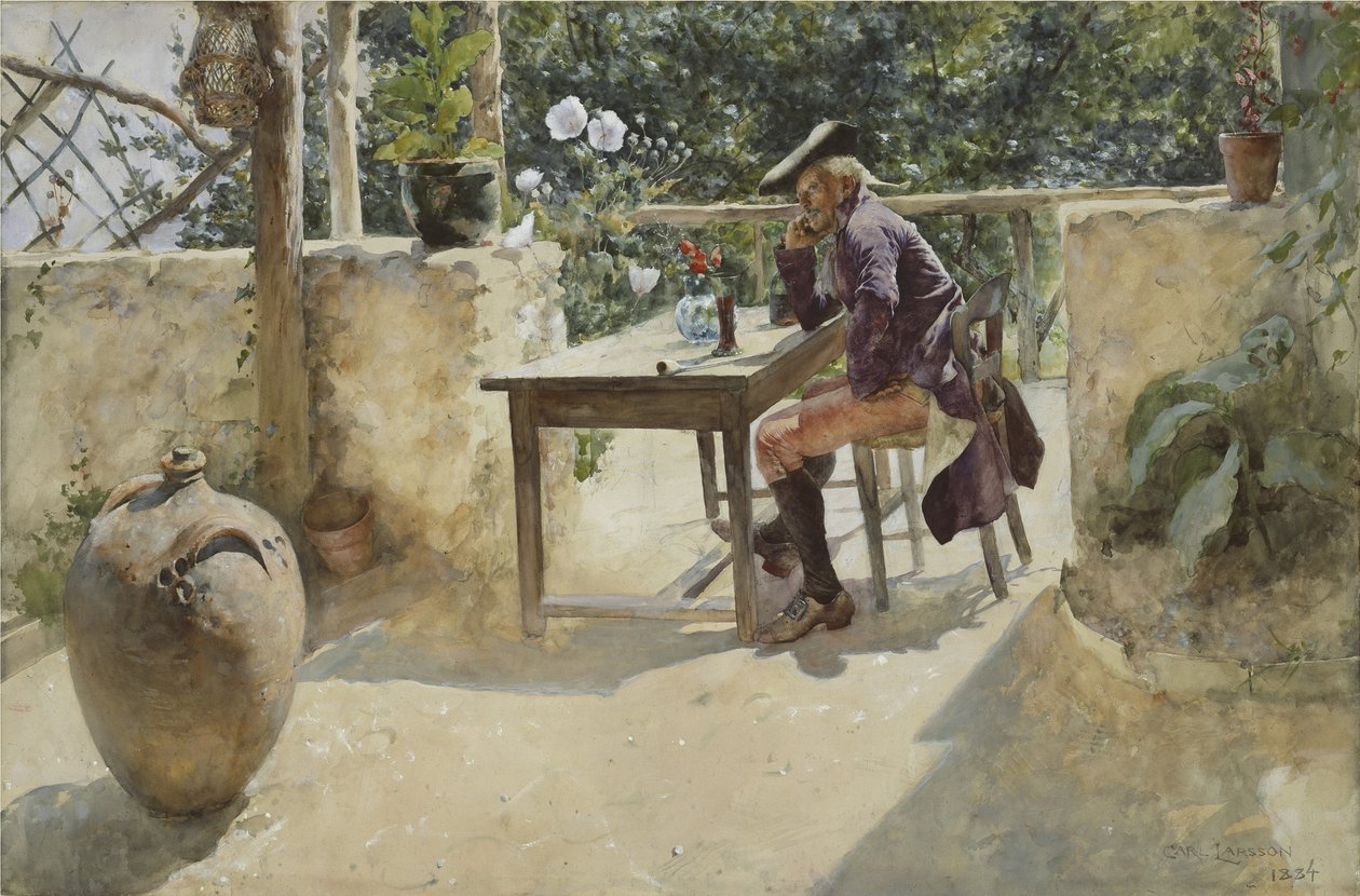 A videira (wc no papel) de Carl Larsson