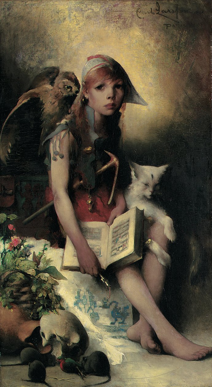 A Filha da Bruxa, 1881 de Carl Larsson