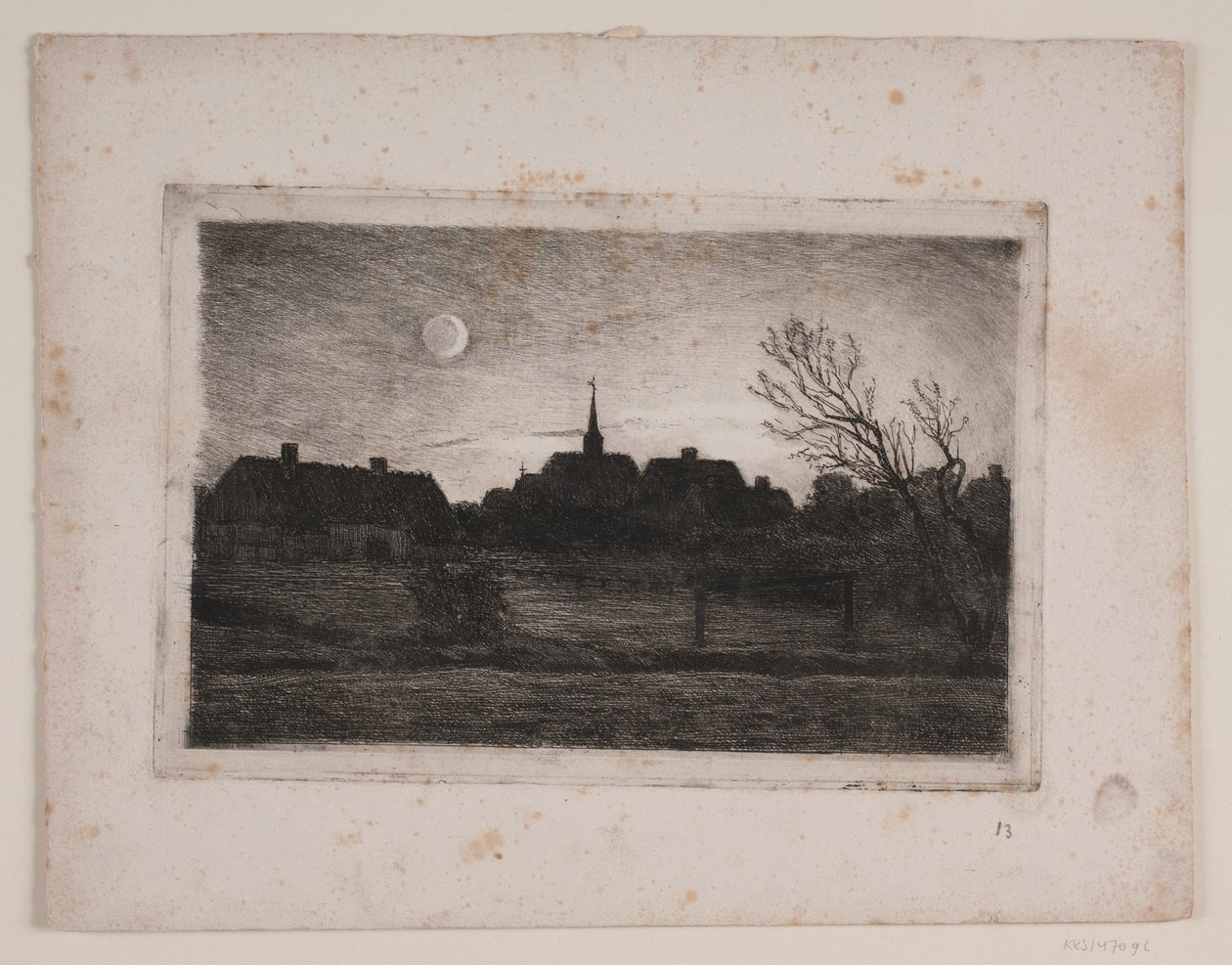 Igreja Hornbæk, noite de verão de Carl Locher