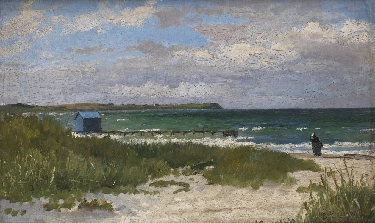 Paisagem costeira. Hornbæk de Carl Locher