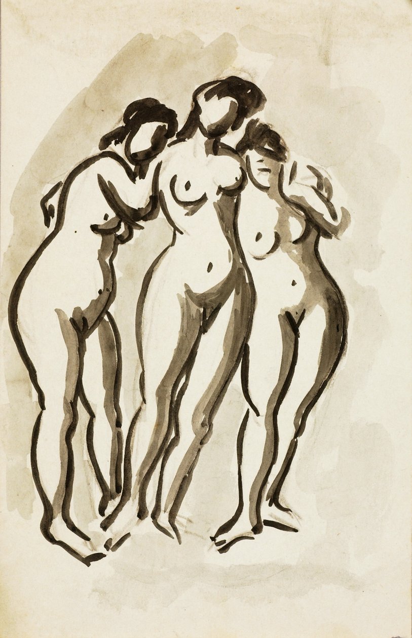 Grupo de três nus femininos de Carl Newman