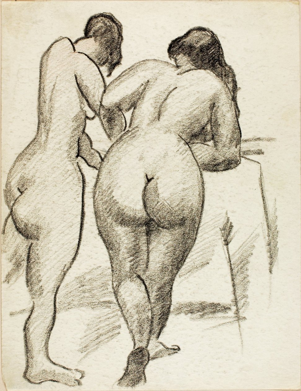 Dois nus em pé de Carl Newman
