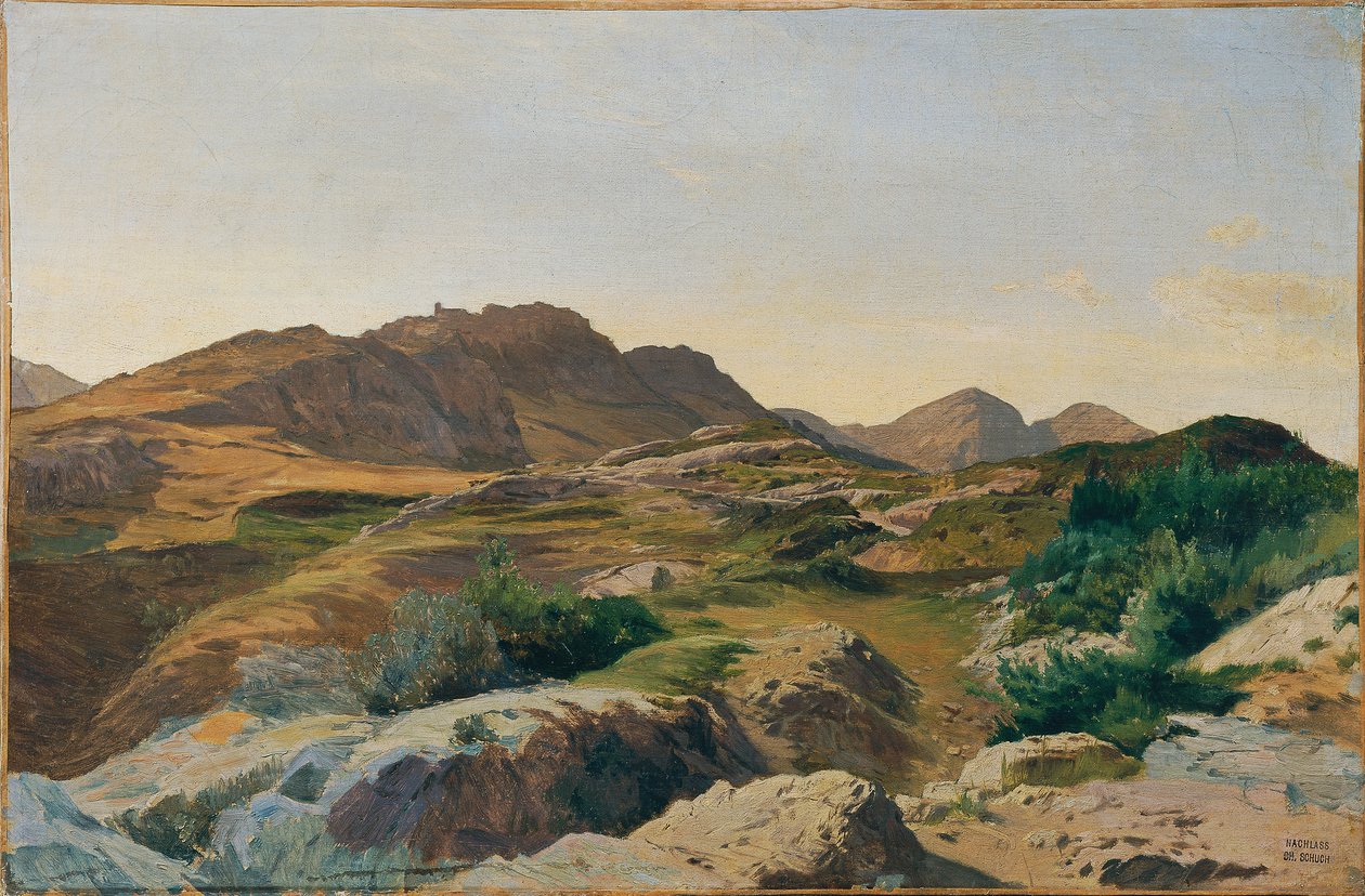 Paisagem nas Montanhas Sabine de Carl Schuch