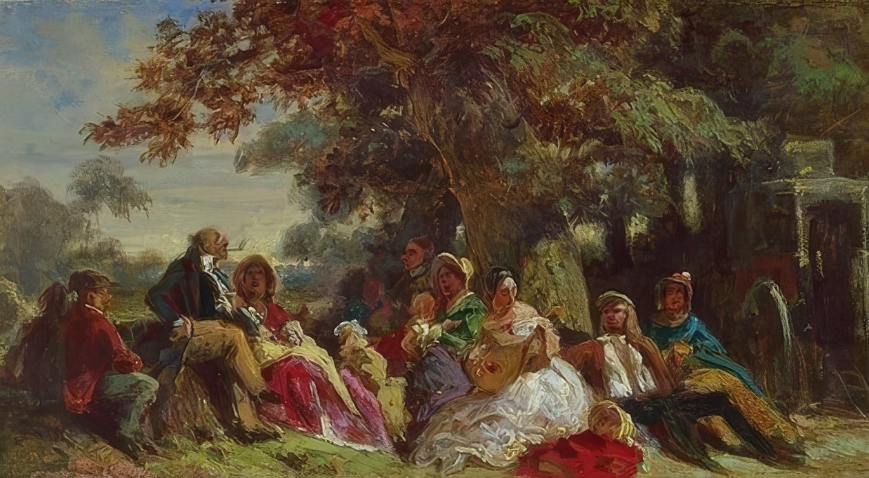 Empresa ator ao ar livre de Carl Spitzweg