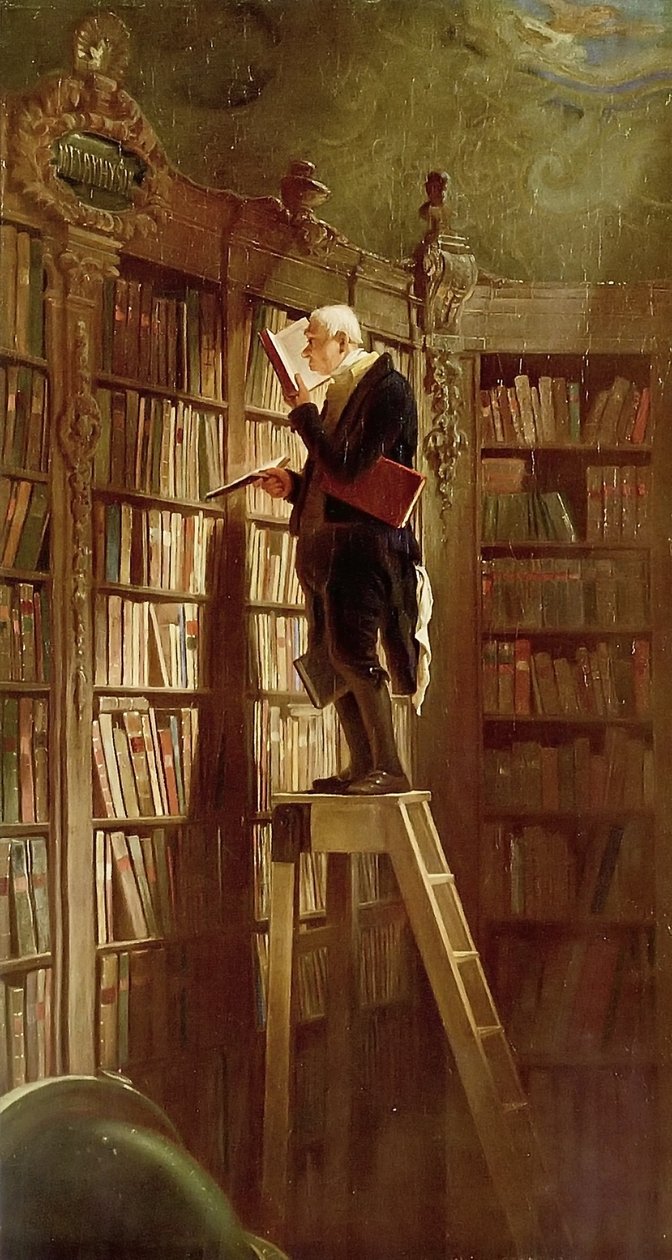 O Bookworm de Carl Spitzweg