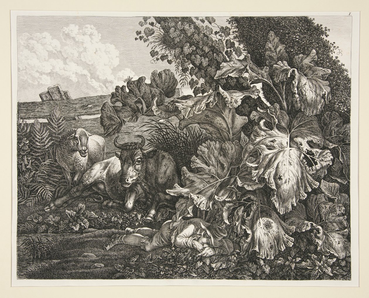 Paisagem de Carl Wilhelm Kolbe the elder