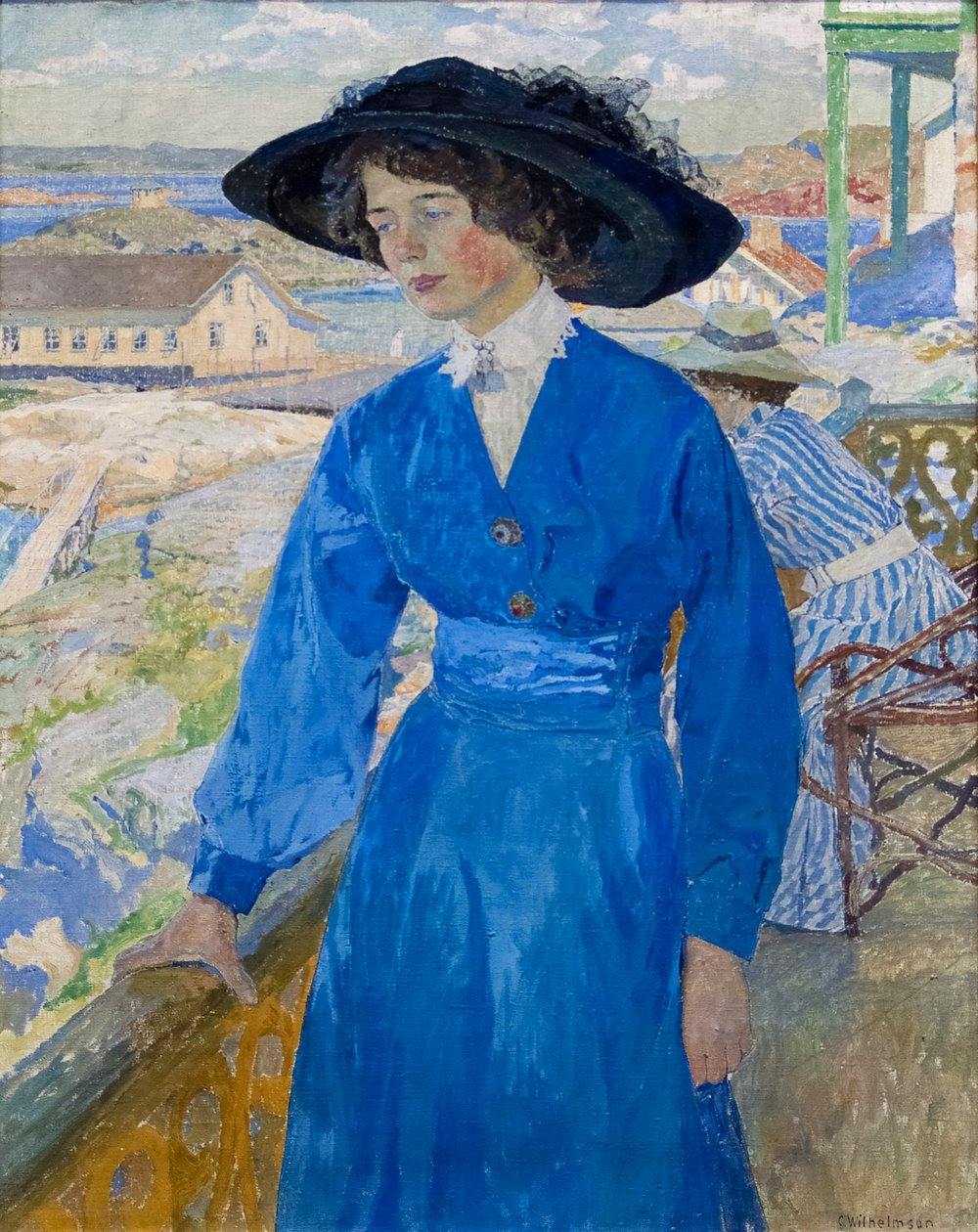 Rapariga de Azul de Carl Wilhelm Wilhelmson