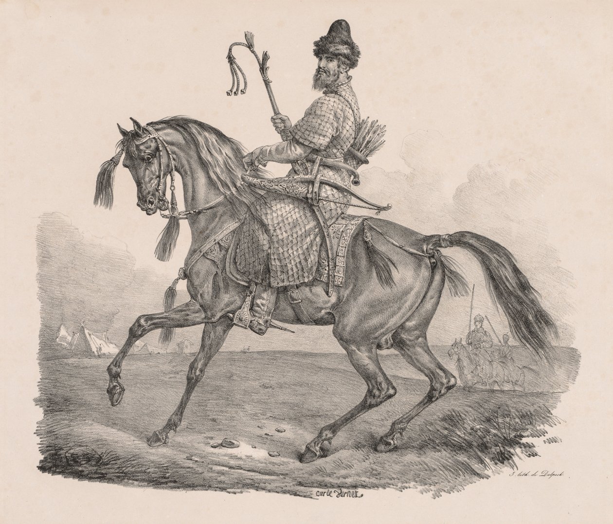 Cossack Cavalier, c. 1820 de Carle Vernet