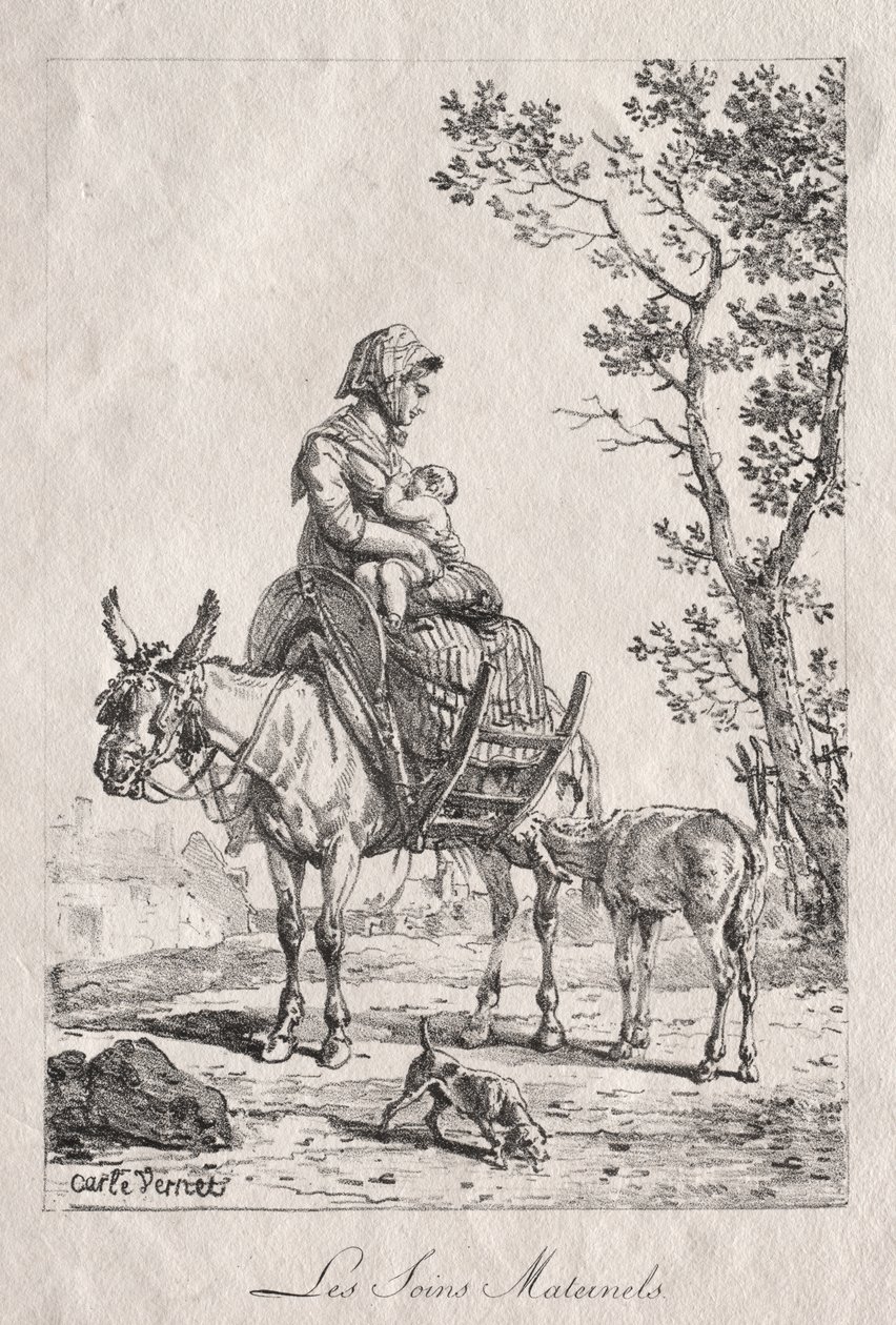 Cuidados maternos de Carle Vernet