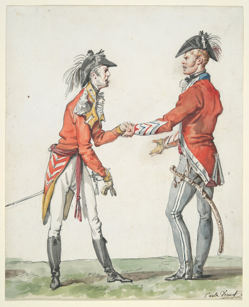 Reunião de Oficiais Ingleses de Carle Vernet