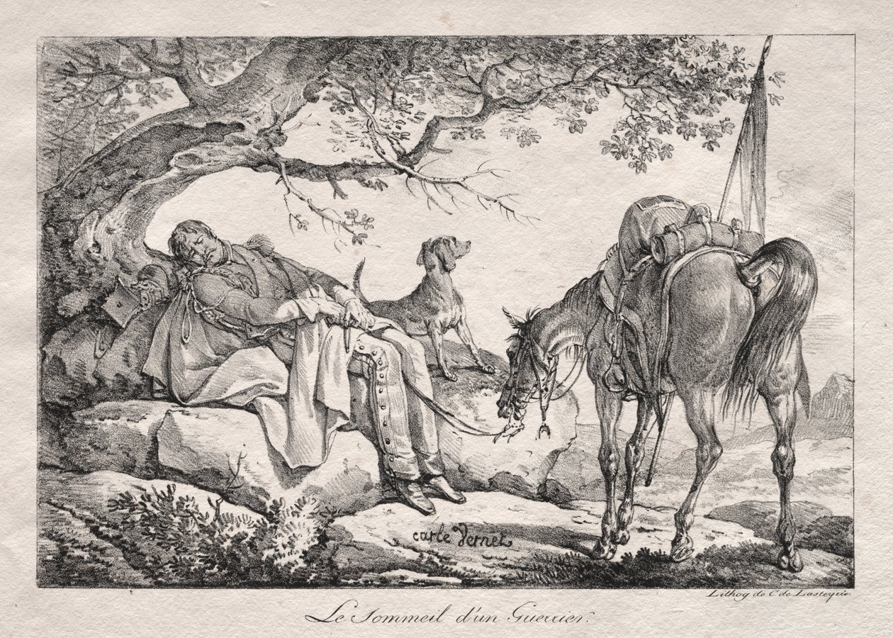 O Soldado Adormecido de Carle Vernet