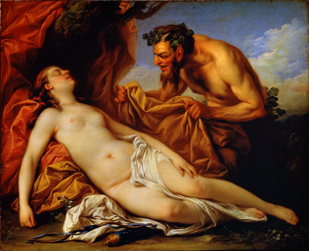 Júpiter e Antíope, c1753 de Carle van Loo
