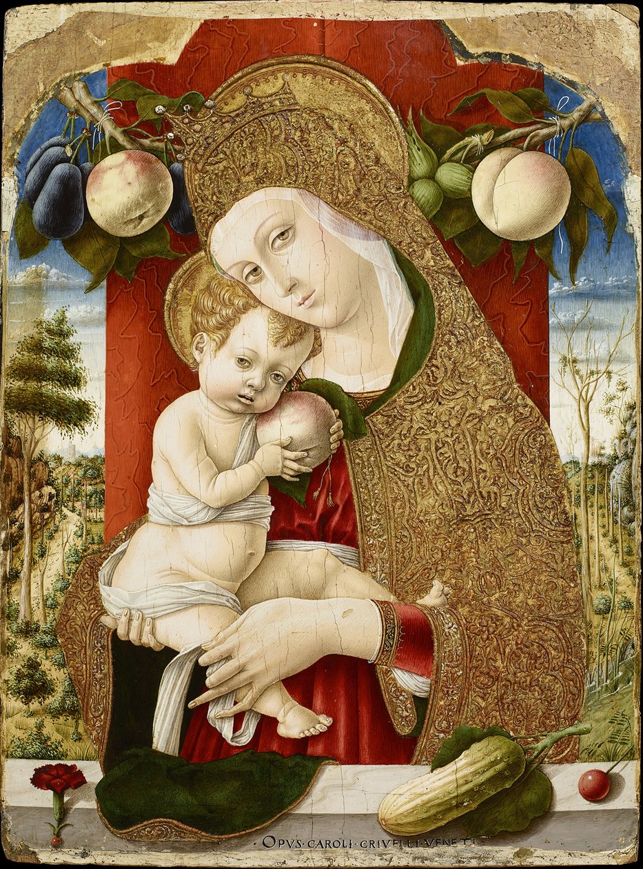 Virgem e Menino, 1482-1483 de Carlo Crivelli