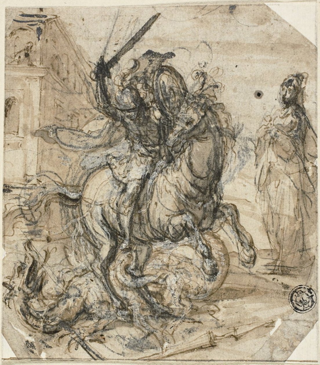São Jorge e o Dragão de Carlo Urbino