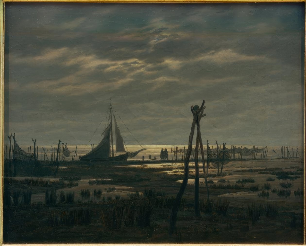 Praia pantanosa de Caspar David Friedrich