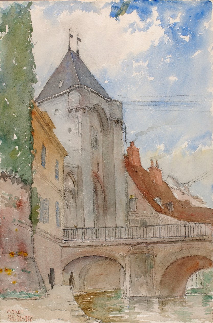 Ponte em Moret, França de Cass Gilbert