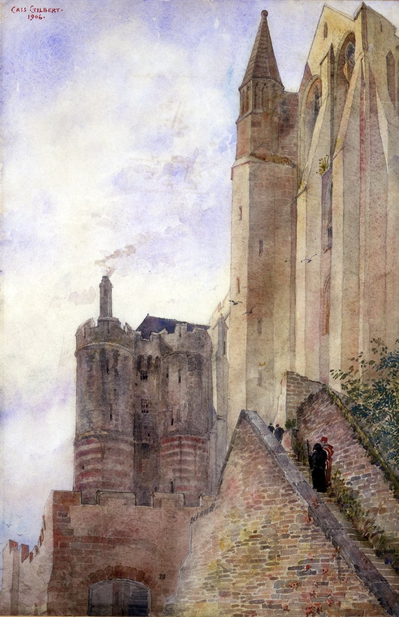 Mont Saint Michel, França de Cass Gilbert