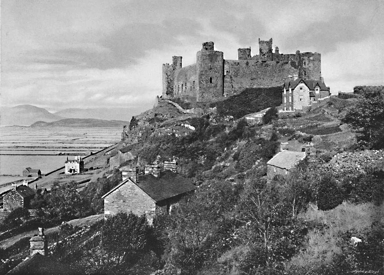 Castelo de Harlech, c1896 de Catherall and Pritchard