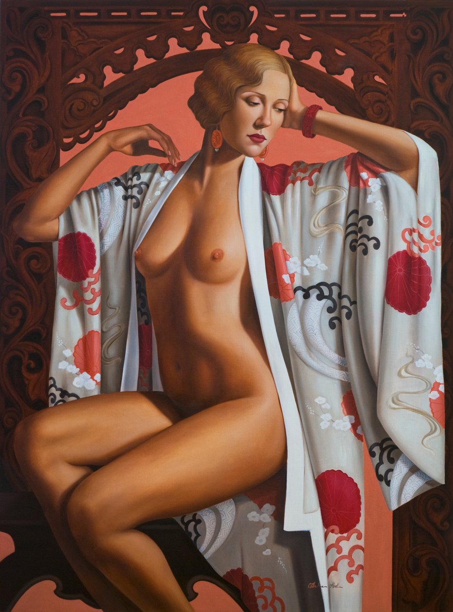 Tristesse bonito (óleo em linho) de Catherine Abel