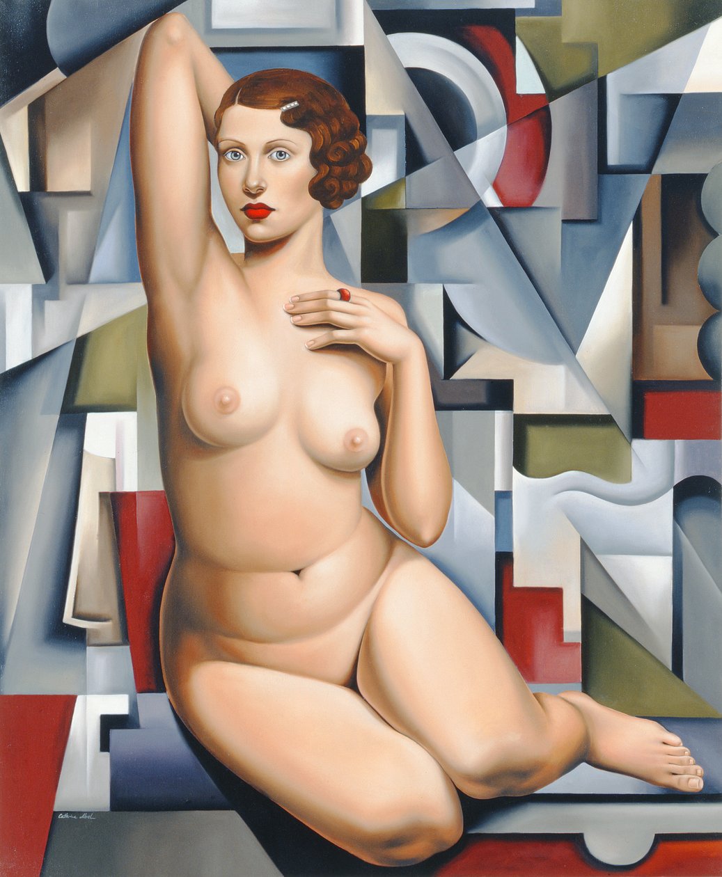 Nude Cubista Sentado de Catherine Abel